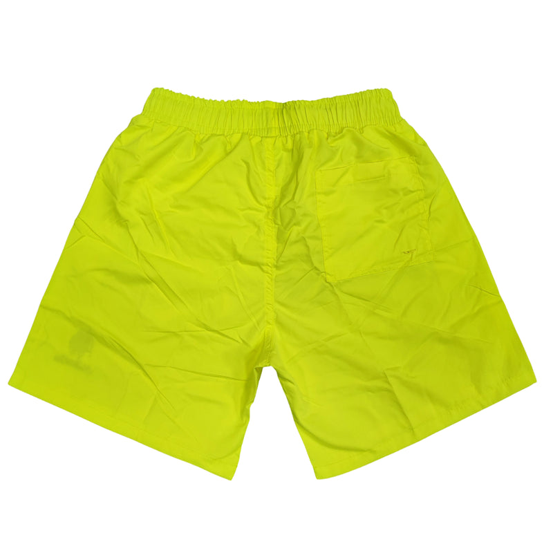 Ανδρικό μαγιό New World Polo - POLO 7001 - simple patch swim shorts κίτρινο