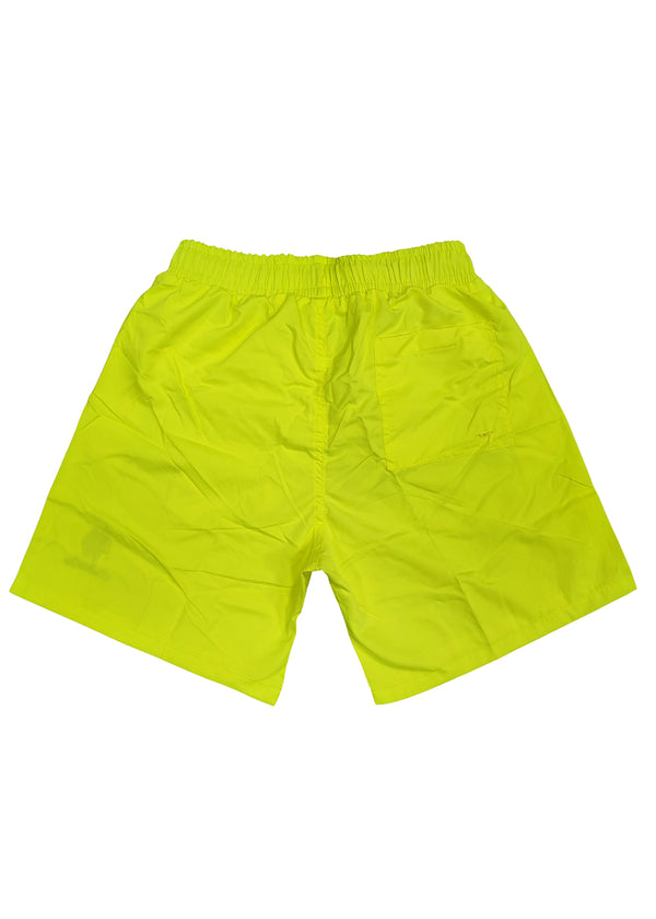 Ανδρικό μαγιό New World Polo - POLO 7001 - simple patch swim shorts κίτρινο