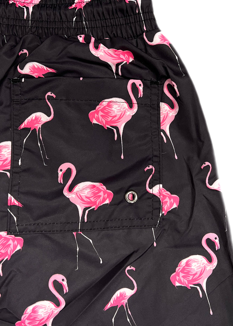 Ανδρικό μαγιό New World Polo - POLO 7013 - flamingo swim shorts black