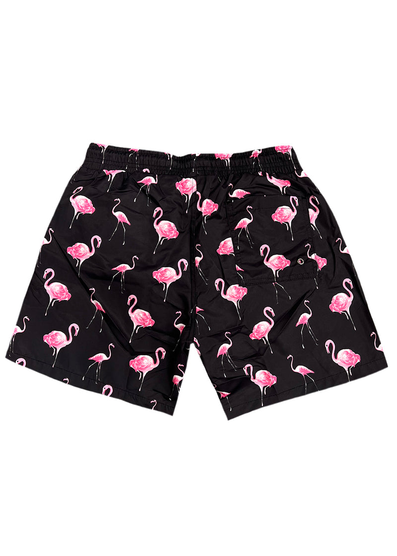 Ανδρικό μαγιό New World Polo - POLO 7013 - flamingo swim shorts black