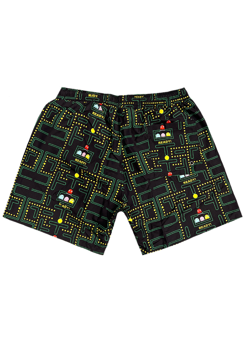 Ανδρικό μαγιό New World Polo - POLO 7014 - pacman arcade swim shorts black