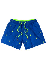 Ανδρικό μαγιό New World Polo - POLO 7015 - green boat swim shorts μπλε