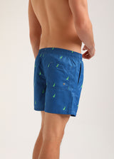 Ανδρικό μαγιό New World Polo - POLO 7015 - green boat swim shorts μπλε