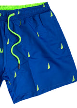 Ανδρικό μαγιό New World Polo - POLO 7015 - green boat swim shorts μπλε