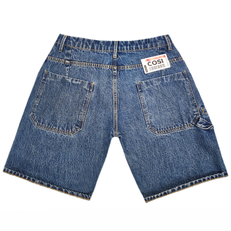 Ανδρική βερμούδα jean Cosi jeans - POOLRIPLE - grain shorts μπλε