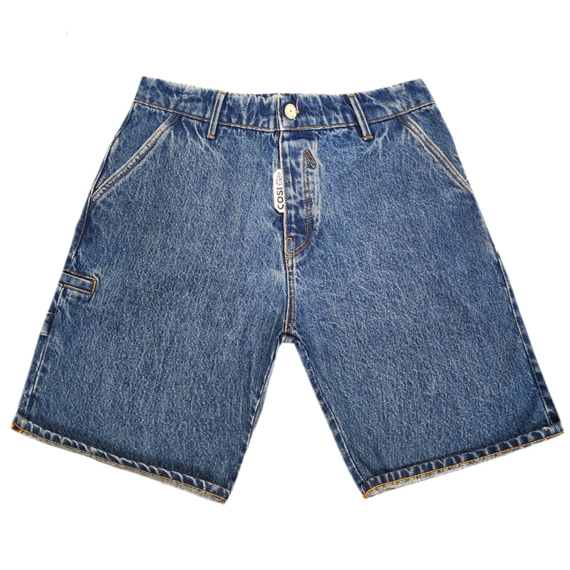 Ανδρική βερμούδα jean Cosi jeans - POOLRIPLE - grain shorts μπλε