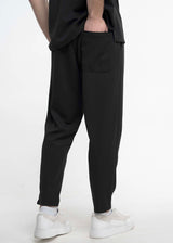 Ανδρικό παντελόνι Close Society-PUNTO PANTS-black simple oversized pants μαύρο