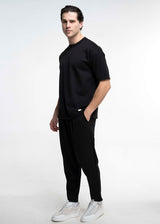 Ανδρικό παντελόνι Close Society-PUNTO PANTS-black simple oversized pants μαύρο