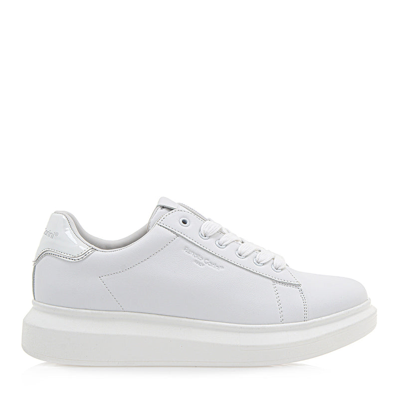 Renato garini italy - ACE-2215 - silver lined sneakers - white
