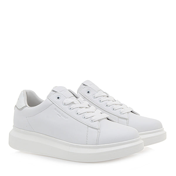 Renato garini italy - ACE-2215 - silver lined sneakers - white