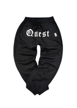 QUEST CLOTHING - Ανδρική φόρμα front logo -Μαύρη QP-100