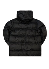 Ανδρικό μπουφάν με κουκούλα GUF-R2013-puffer μαύρο