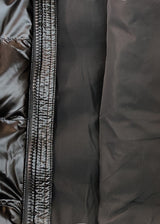 Ανδρικό μπουφάν με αποσπώμενη κουκούλα και επένδυση GUF-R20017- simple puffer μαύρο