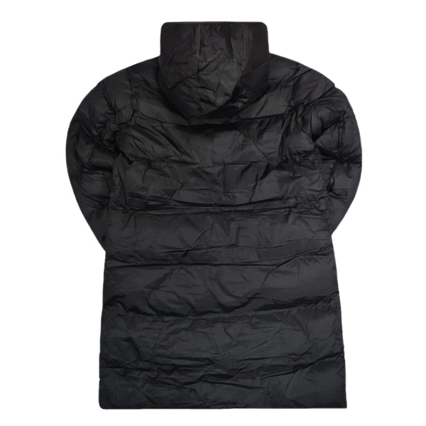 Gang - R2012 - long puffer jacket - black