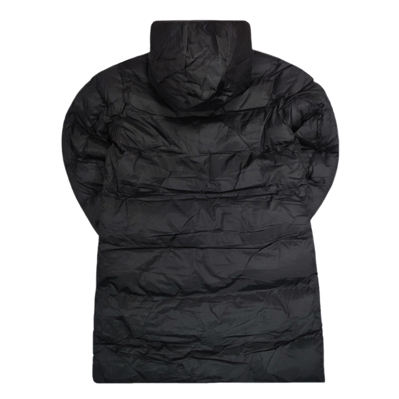 Gang - R2012 - long puffer jacket - black