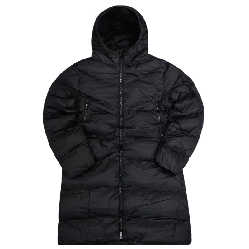 Gang - R2012 - long puffer jacket - black