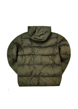 Ανδρικό μπουφάν με κουκούλα GUF-R2019-puffer χακί