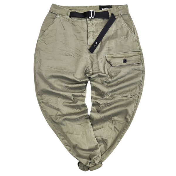 Ανδρικό Παντελόνι Cosi jeans - RAGAKO - belt cargo ανοιχτό χακί