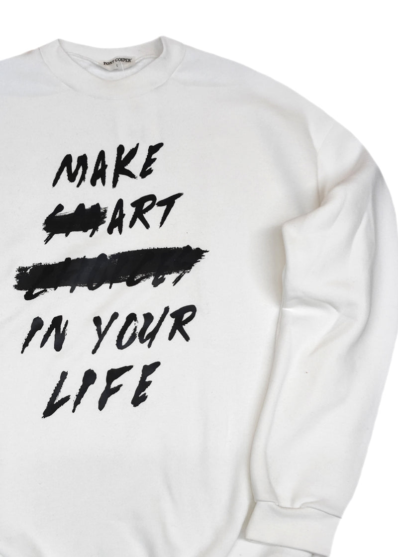 Ανδρικό μακρυμάνικο φούτερ Tony couper-S/0-25/2-ecru Art