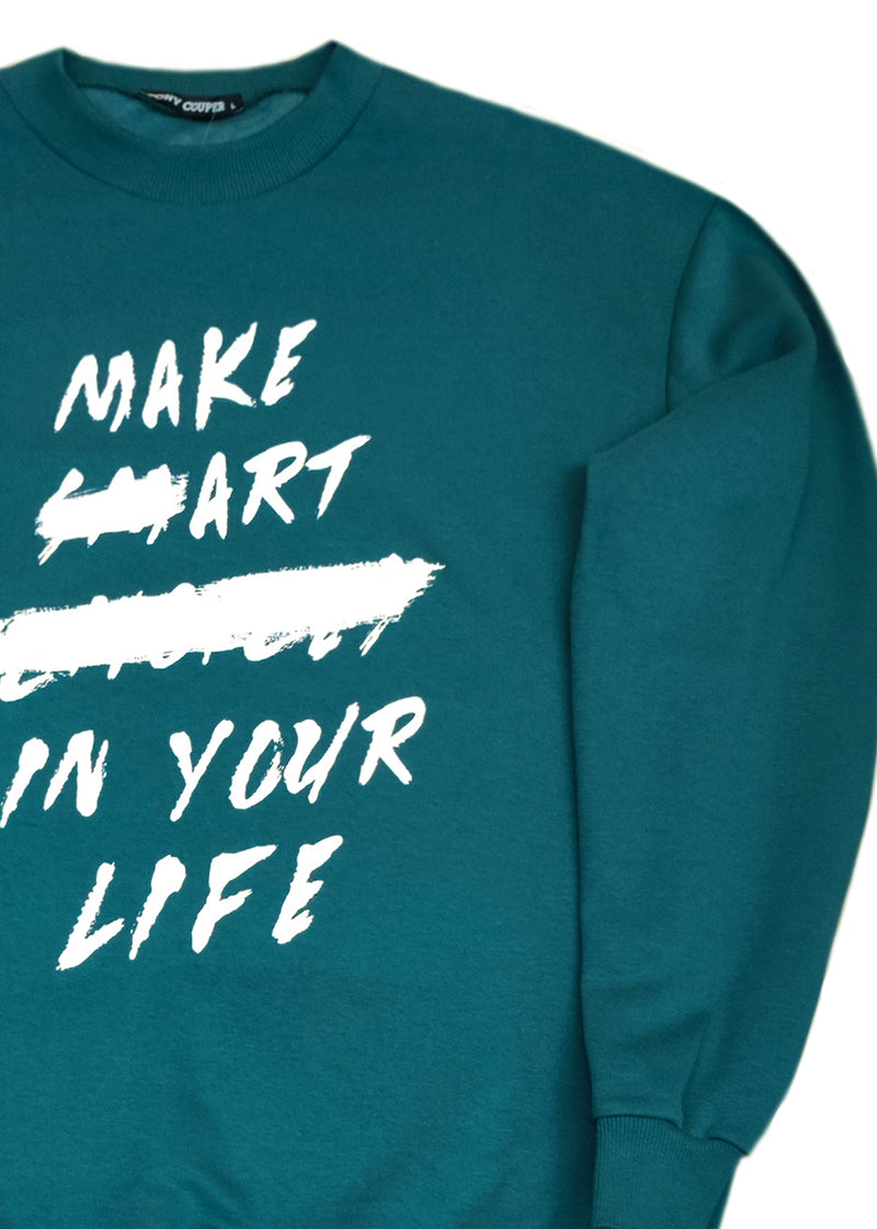 Ανδρικό μακρυμάνικο φούτερ Tony couper-S/0-25/2-petrol Art