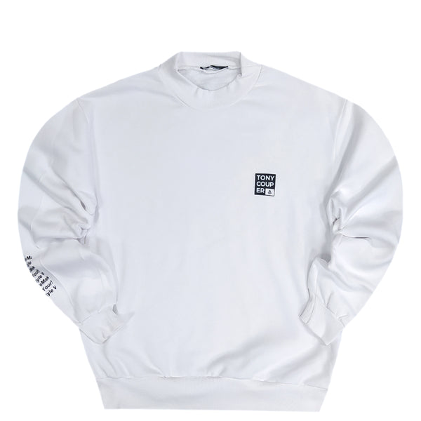 Tony couper - S23/12 -  hustle crewneck - white