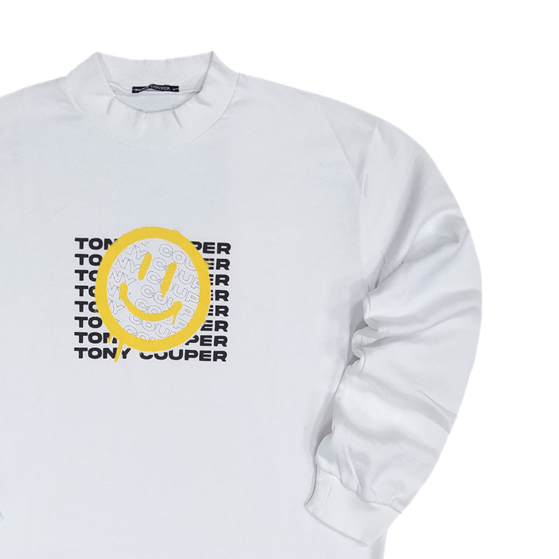 Tony couper - S23/15 - smile logo crewneck - white