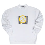 Tony couper - S23/15 - smile logo crewneck - white