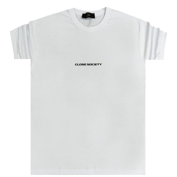 Close society - S23-201 - small logo tee - white