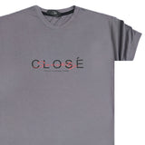 Close society - S23-207 - premium logo tee - grey