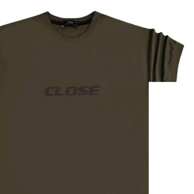 Clvse society - S23-208 - big logo tee - khaki