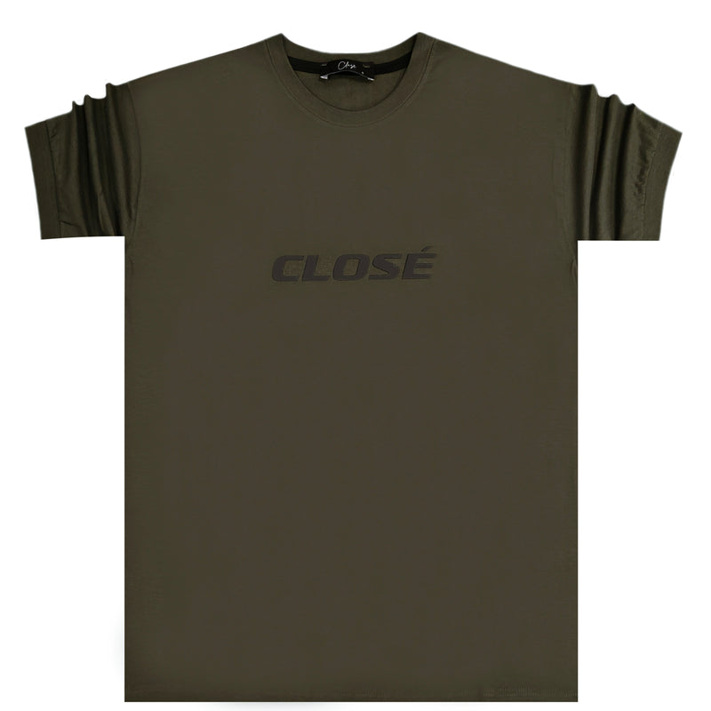 Close society - S23-208 - big logo tee - khaki