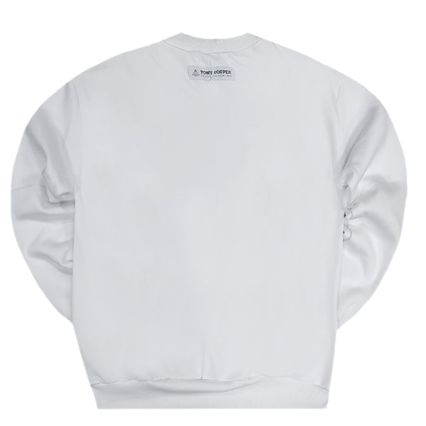 Tony couper - S23/21 - small logo crewneck - white