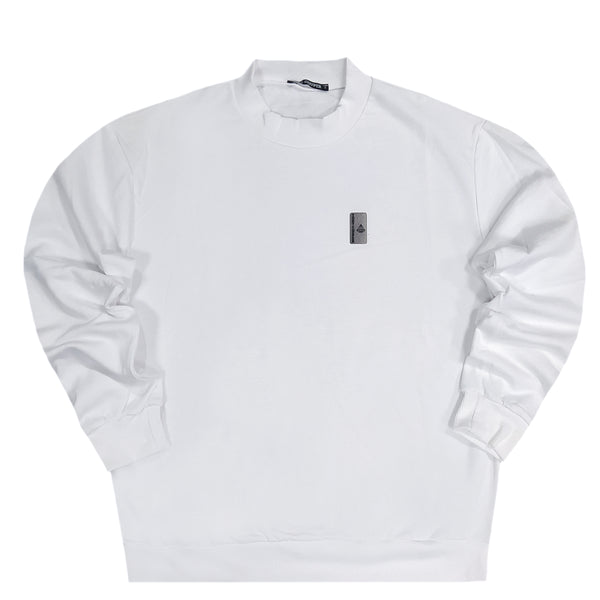 Tony couper - S23/21 - small logo crewneck - white