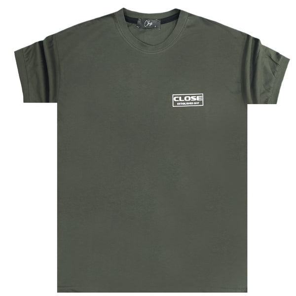 Clvse society - S23-242 - frame logo tee - khaki