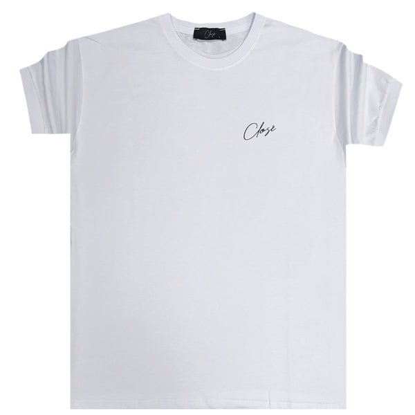 Close society - S23-260 - classic logo tee - white