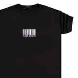 Clvse society - S23-280 - barcode logo tee - black