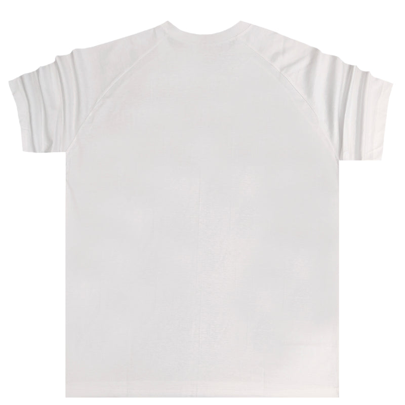 Close society - S23-290 - raglan logo tee - white