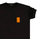 Clvse society - S23-292 - orange logo tee - black