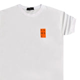 Close society - S23-292 - orange logo tee - white