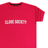 Close society - S23-293 - simple logo tee - red