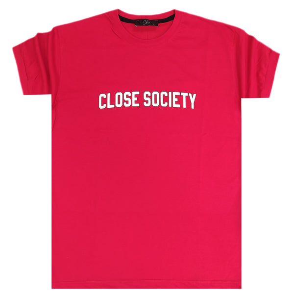 Clvse society - S23-293 - simple logo tee - red