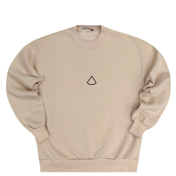 Tony couper  - S23/30 -  diamond crewneck - beige