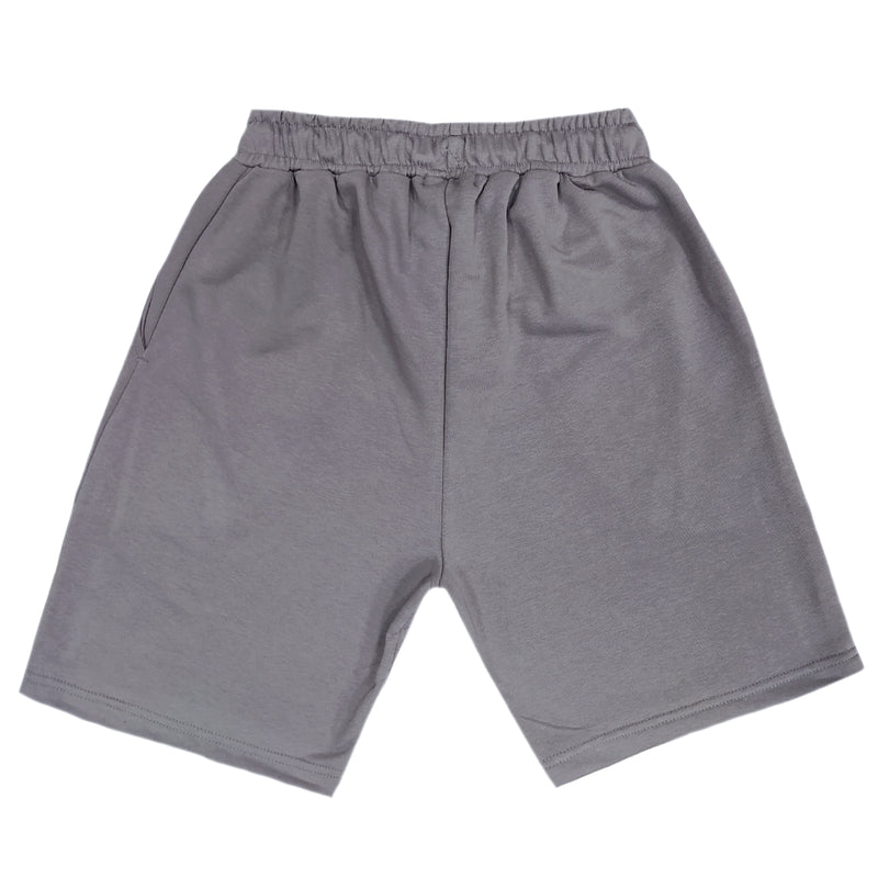 Clvse society - s23-350 - Classic logo shorts - grey