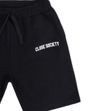 Close society - s23-352 - simple logo shorts - black