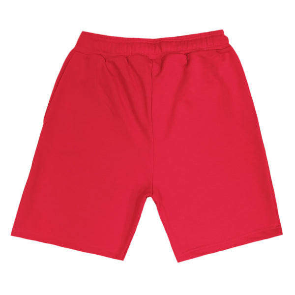 Close society - s23-352 - simple logo shorts - red