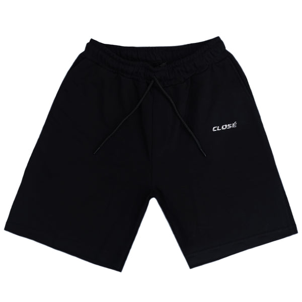 Close society - S23-360 - glossy logo finish shorts - black