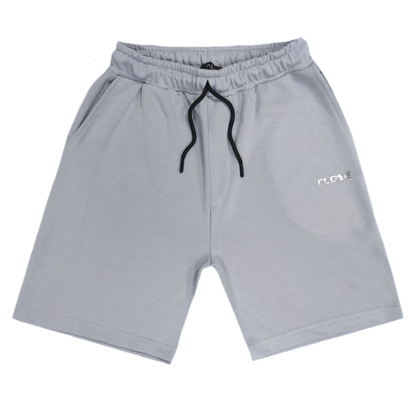 Close society - S23-360 - glossy logo finish shorts - ice