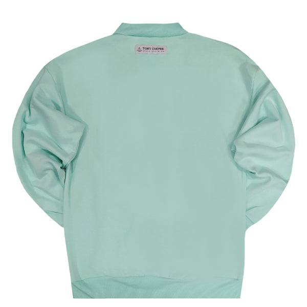 Tony couper  - S23/7 - colorful frame crewneck - ciel