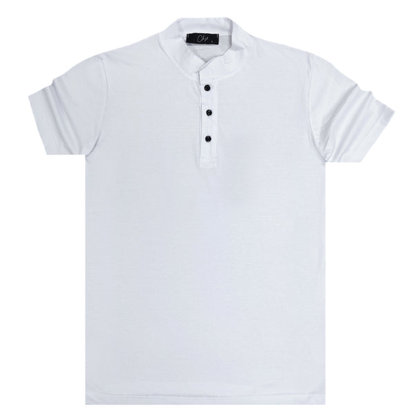 Close society - S23-900 - half button shirt - white