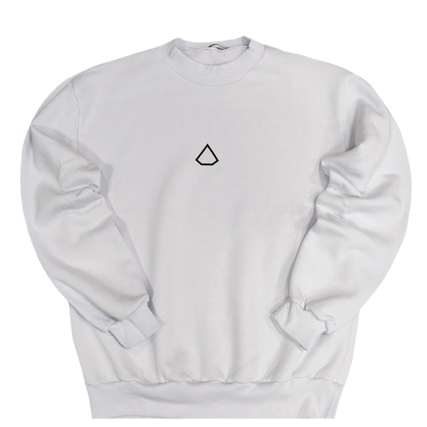 Tony couper - S23/27 - diamond crewneck - white